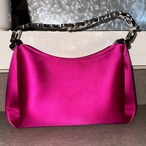 Alexander Wang medium hot pink satin shoulder bag